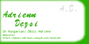 adrienn dezsi business card